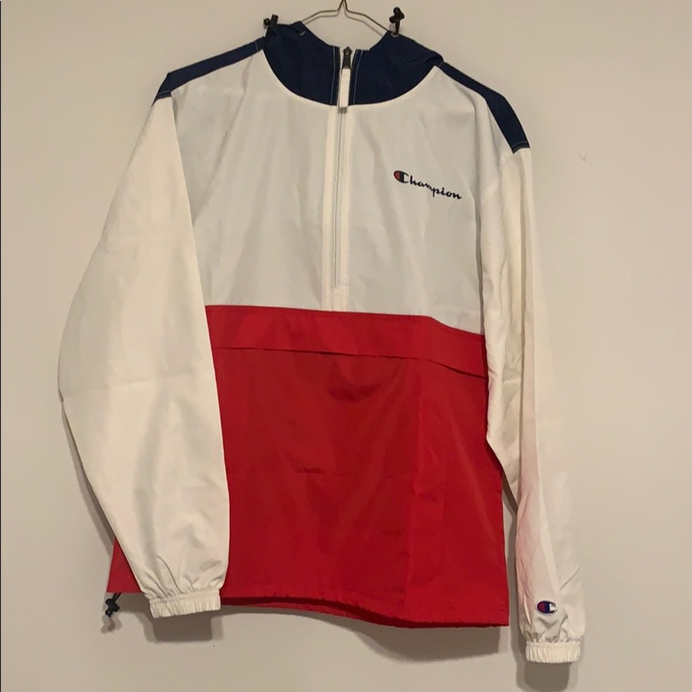 Champion rain windbreaker pull over